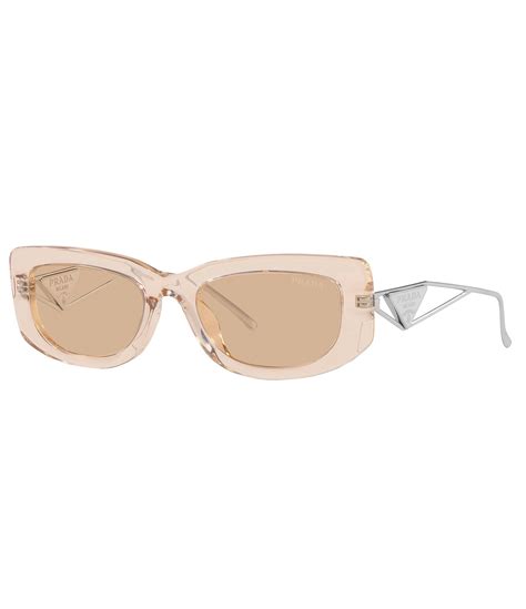 prada sunglasses pr14ys|Prada Women's PR14YS 53mm Rectangle Transparent .